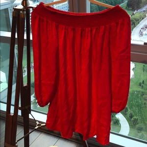 Off The Shoulder Red Dress